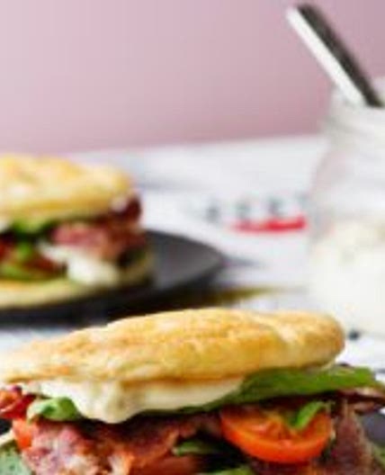 Keto BLT with cloud bread
