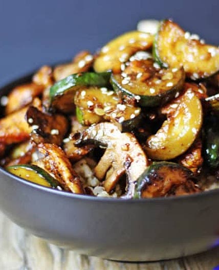 Panda Express Zucchini & Mushroom Chicken