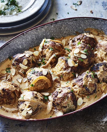 Chicken meatballs with cauliflower mash