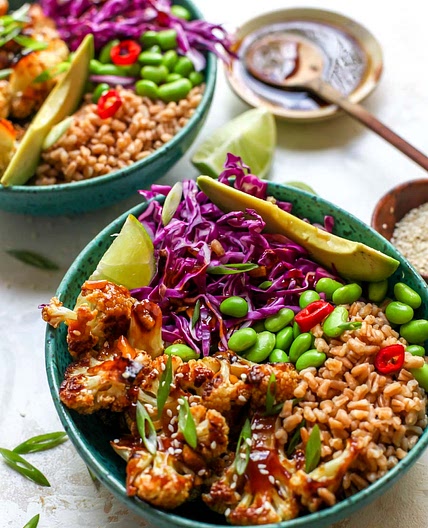 Teriyaki Cauliflower Power Bowls