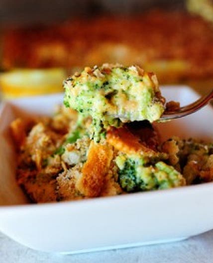 Broccoli Cheese & Cracker Casserole