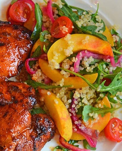 Spicy Chicken Thighs with Sweet & Tangy Honey Glaze