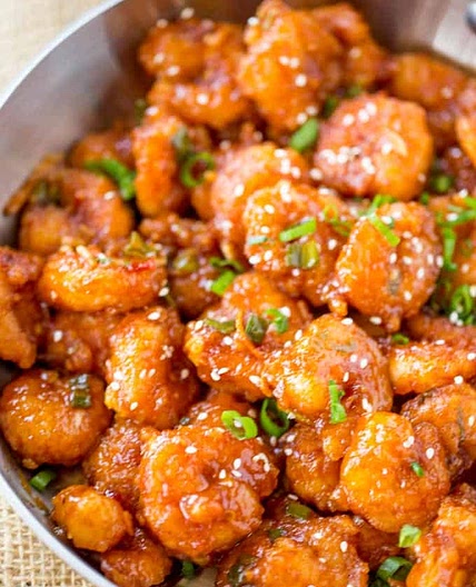 Honey Orange Firecracker Shrimp