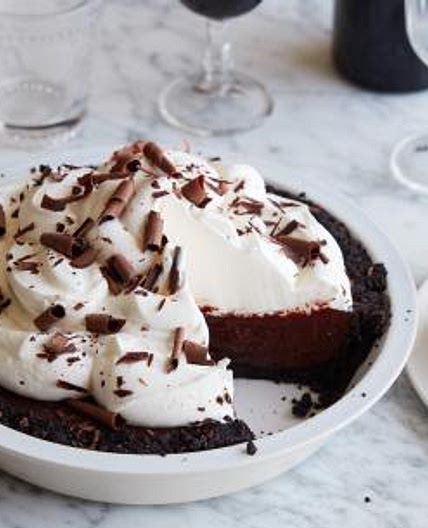 Bottle of Wine Chocolate Pie