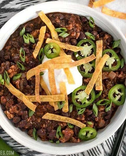 Weeknight Black Bean Chili