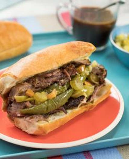 Chicago-Style Italian Beef Sandwich