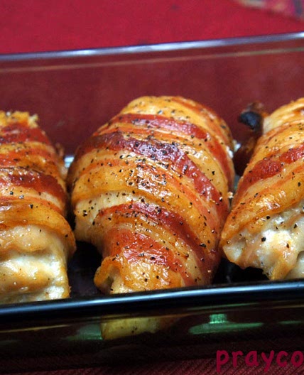 5 Ingredient Bacon Wrapped Cream Cheese Chicken