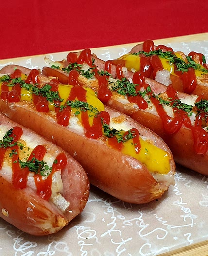 에어프라이어 소시지 피자