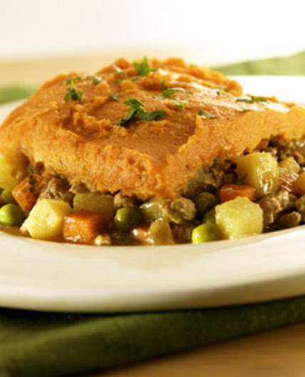 Shepherds Pie with Turkey Pears and Sweet Potatoes