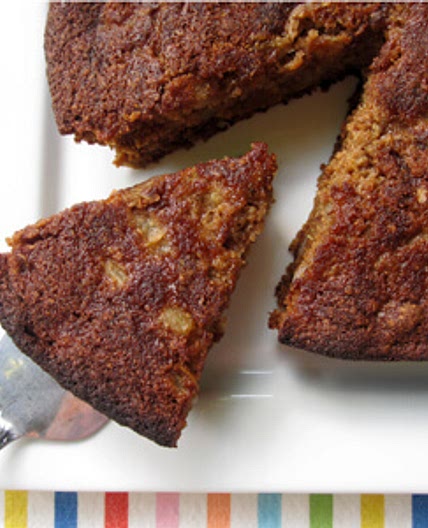 Pear Oat and Almond Cake
