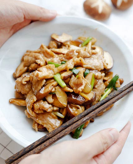 Pork and Mushroom Stir Fry