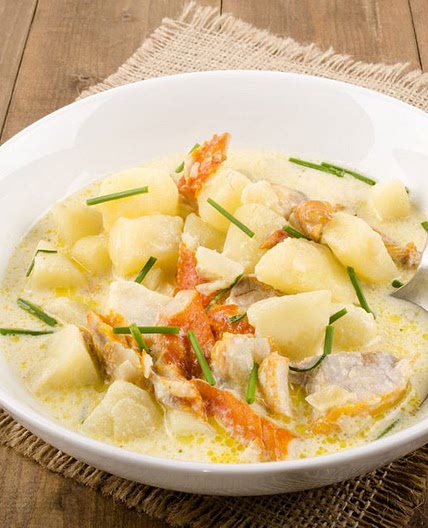 Smoked haddock chowder