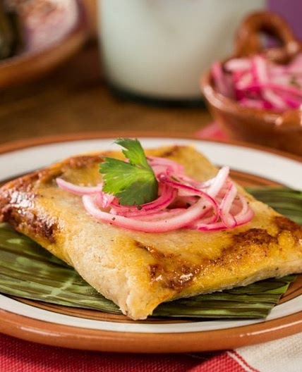 Tamales Veganos con Champiñones al Pibil