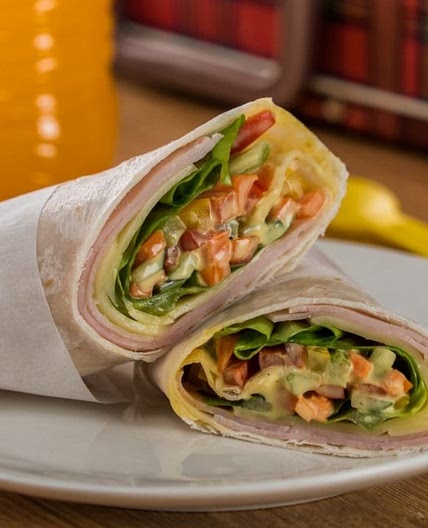 Wrap Cremoso de Pechuga de Pavo y Queso