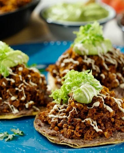 Tostadas de Chorizo Vegano