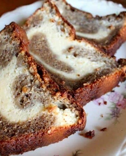 Cream Cheese Filled Banana Bread