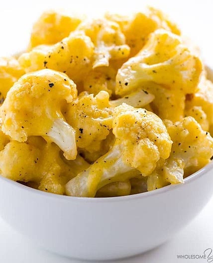 Low Carb Cauliflower Mac and Cheese Recipe with Keto Cheese Sauce