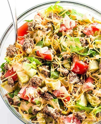 Big Mac Salad (Low Carb, Gluten-free)