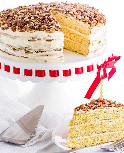 Vanilla Gluten-Free Keto Birthday Cake Recipe - Sugar Free