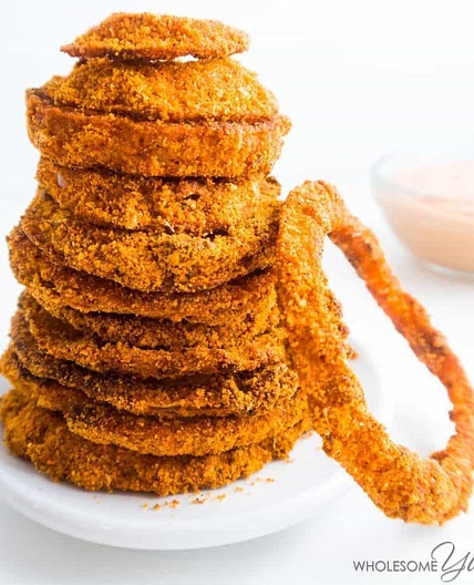 Cajun Low Carb Onion Rings (Paleo)