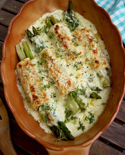 Baked Asparagus Cannelloni