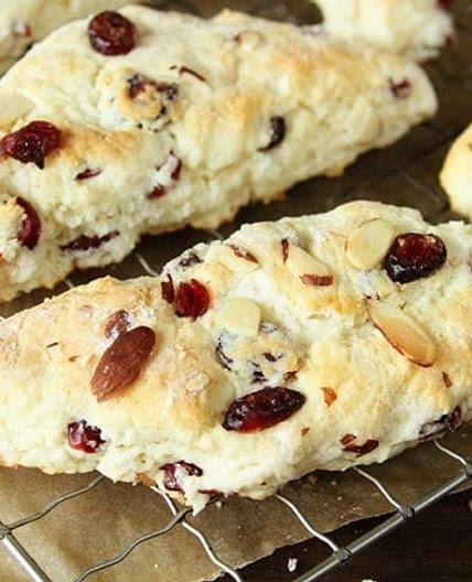 Easy Cranberry Almond Scones