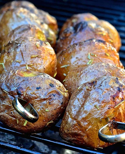Grilled Baby Potatoes with Rosemary