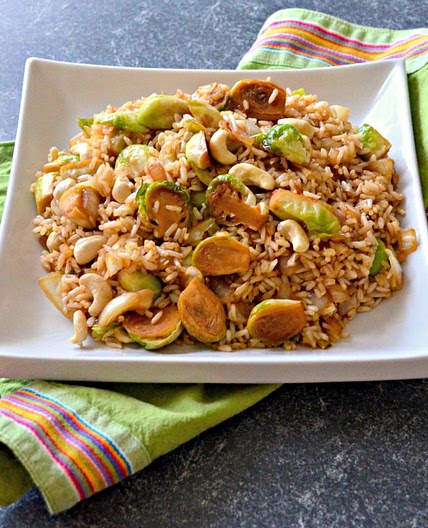 Brussels Sprout & Cashew Nut Fried Rice