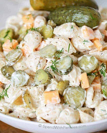 Dill Pickle Pasta Salad