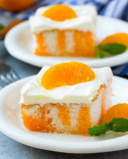 Creamsicle Orange Poke Cake