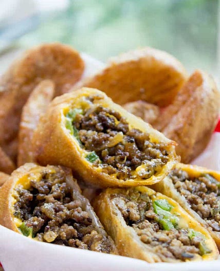Philly Cheesesteak Egg Rolls