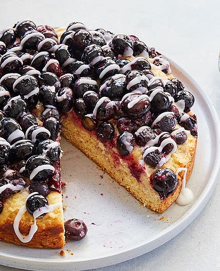 Glazed Blueberry Cake