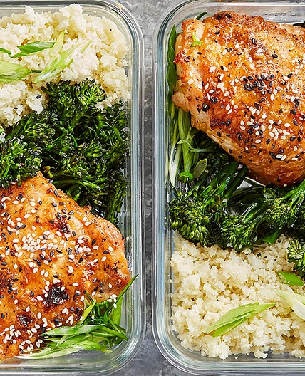 Meal-Prep Honey Sesame Chicken with Broccolini