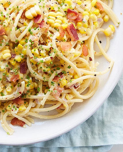 Spicy Corn Carbonara