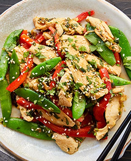 Chicken and Snap Pea Stir Fry