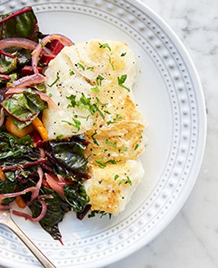 Pan-Fried Cod with Orange and Swiss Chard
