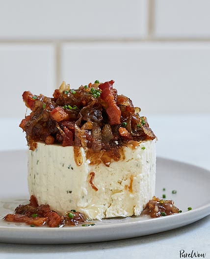 Boursin Cheese with Caramelized Onions and Bacon
