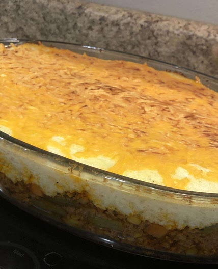 Cottage pie with cauliflower mash