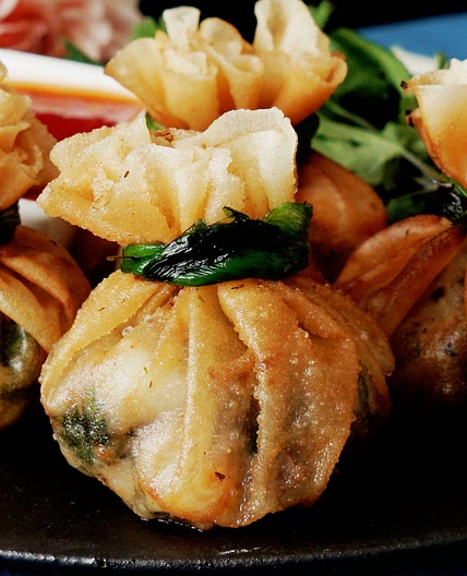 Deep-Fried Shrimp Dumpling Bundles
