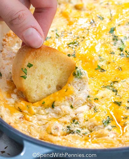 Hot Cheesy Crab Dip