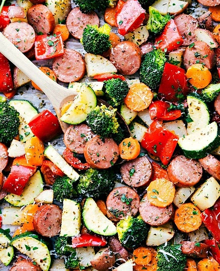 One Pan Italian Sausage and Veggies