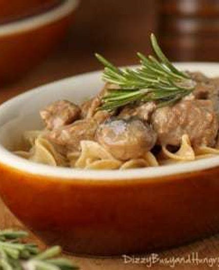 Crockpot Beef Stroganoff
