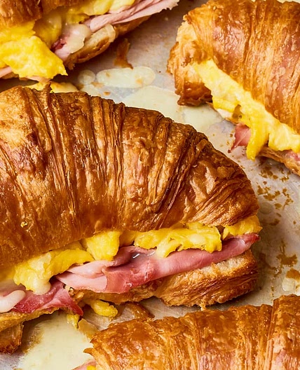 Make-Ahead Croissant Breakfast Sandwiches