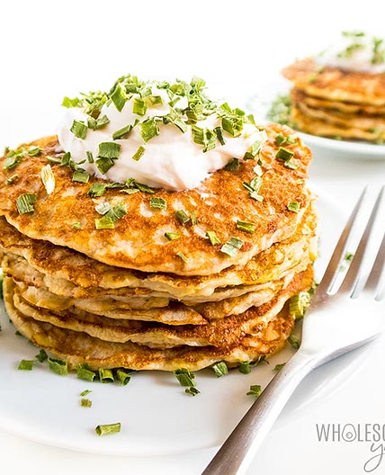 Healthy Keto Zucchini Pancakes Recipe