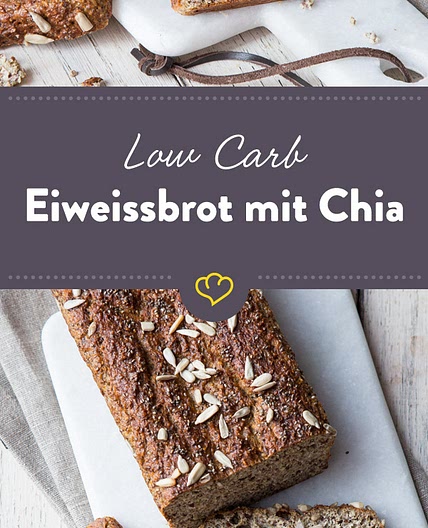 Low-Carb-Eiweißbrot mit Chia-Samen – back mit weniger Kohlenhydraten