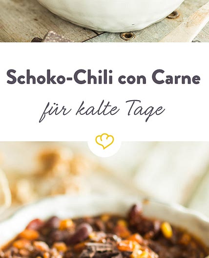 Winterliches Chili con Carne mit Schokolade und Walnüssen