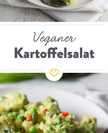 Veganer Kartoffelsalat mit Avocado-Mayonnaise