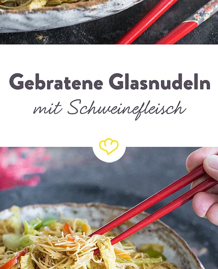 Singapur aus dem Wok: Gebratene Glasnudeln mit Schweinefleisch