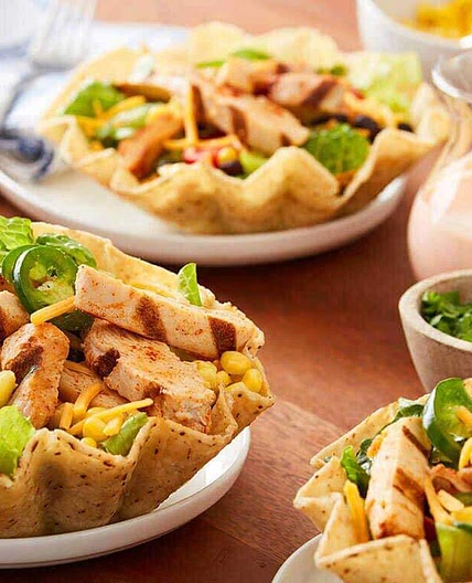 10 Minute Chicken Taco Salad