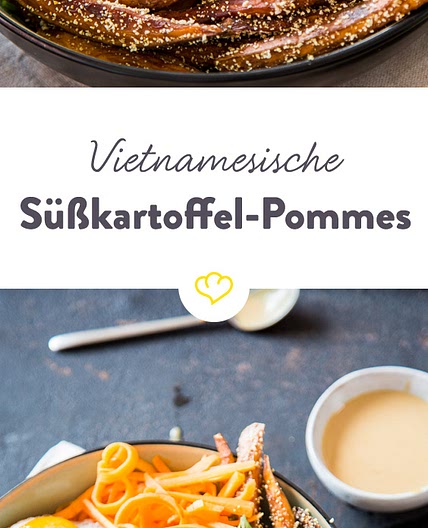 Vietnamesische Süßkartoffel-Pommes Bánh-Mì-Style